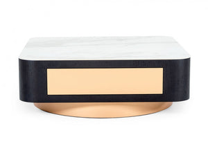 Proiley Modern Black Oak Coffee Table