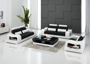 Nebula Modern Leather Sofa Set