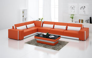 Silian Modern Leather Sectional