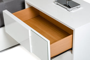 Anderm Italian Modern White Nightstand