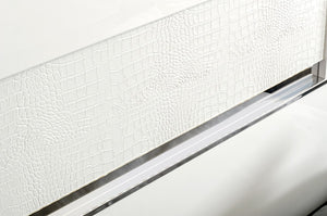 Anderm Italian Modern White Bed