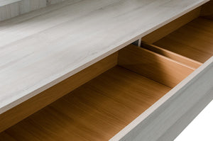 Erica Italian Modern Grey Dresser&Mirror