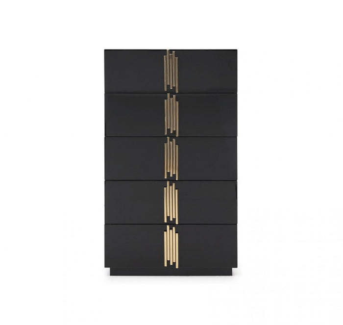 Tavi Modern Black & Gold Chest