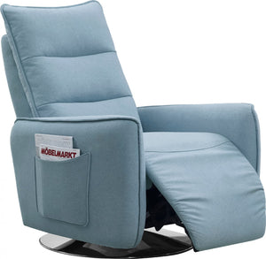 Divencci Modern Blue Fabric Recliner Chair
