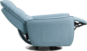 Divencci Modern Blue Fabric Recliner Chair