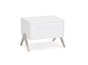 Cath Modern White Nightstand