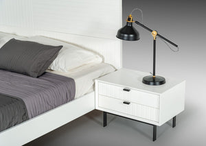 Vanity Contemporary White Bed