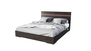Bertin Italian Modern Dark Rovere Bed